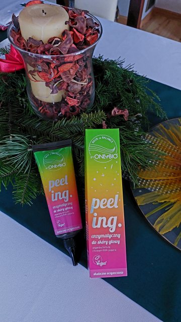 OnlyBio Peeling do twarzy, Enzymatyczny, Regeneracja, Bakuchiol & Squalane, Papaina 