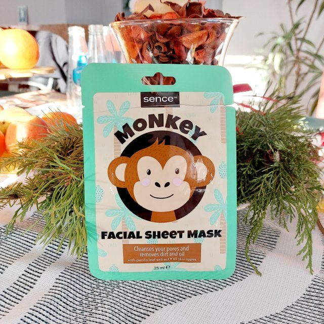 sence beauty Maska do twarzy w płacie, Monkey