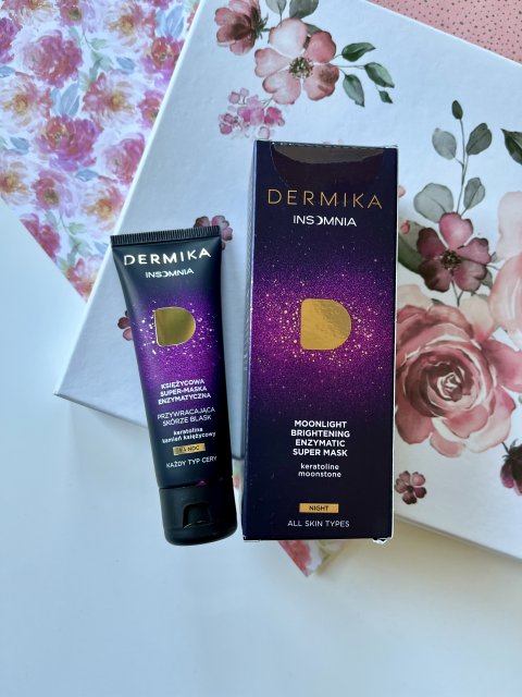 Dermika Insomnia, Księżycowa super-maska enzymatyczna, Przywraca skórze blask, Każdy rodzaj cery
