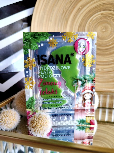 Isana Płatki pod oczy, Hydrożelowe, Zimowy relaks, Kwas hialuronowy i ekstrakt z malin