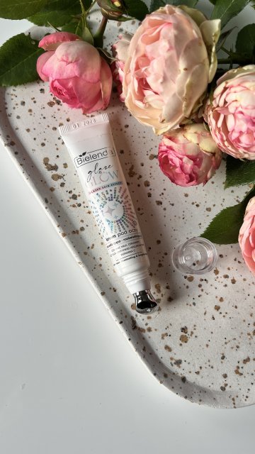 Bielenda Glaze & Glow, Glazed Skin Effect, Krem pod oczy, Rozświetlająco-rozjaśniający