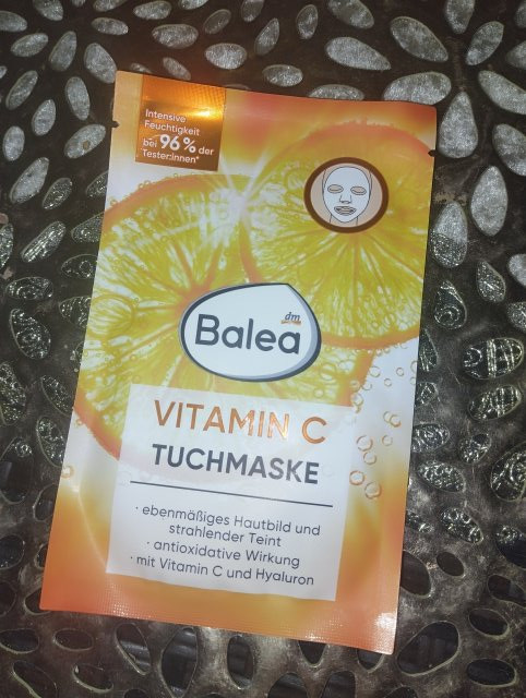 Balea Maseczka do twarzy w płacie, Vitamin C, Witamina C i Hyaluron