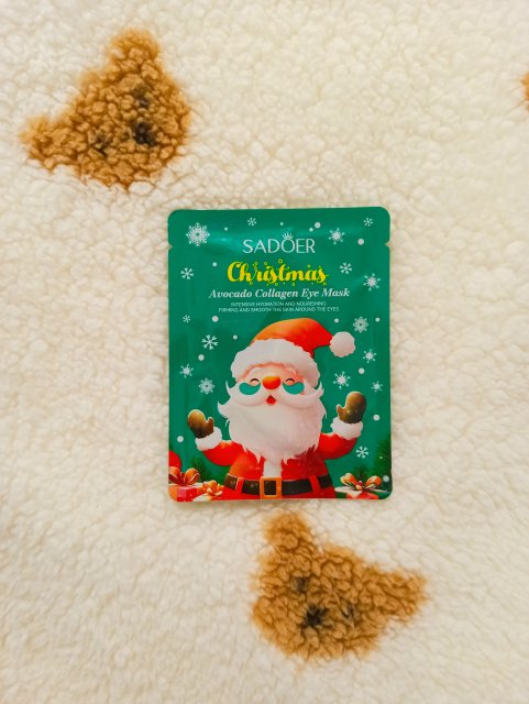 Sadoer Płatki pod oczy, Christmas, Avocado Collagen Eye Mask 