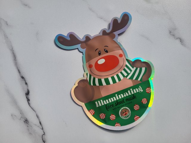 Maxbrands Marketing B.V. Face Sheet Mask, Maseczka do twarzy w płacie, Illuminating, Renifer