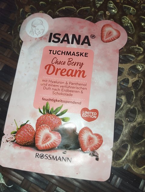 Isana Maseczka do twarzy w płacie, Choco Berry Dream
