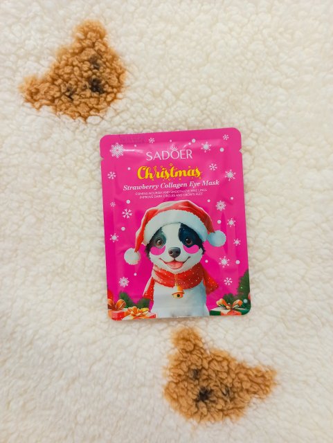 Sadoer Płatki pod oczy, Christmas, Strawberry Collagen Eye Mask 