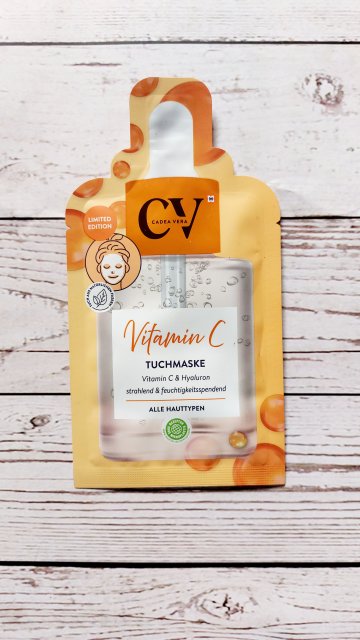 CV CadeaVera Maseczka do twarzy w płacie, Vitamin C