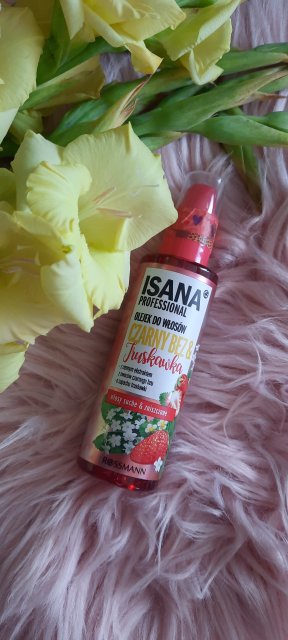 Isana Professional, Olejek do włosów, Czarny bez i truskawka, Włosy suche i zniszczone