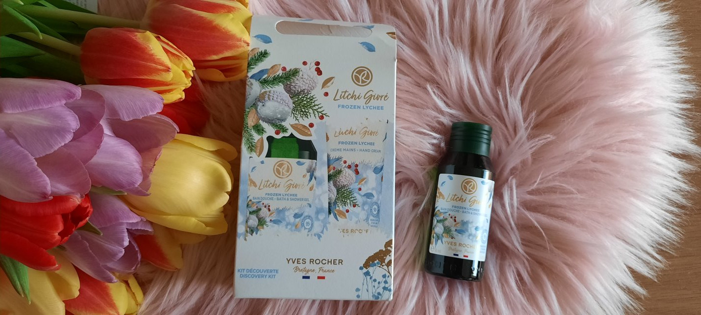 Yves Rocher Żel pod prysznic, Mroźne liczi, Frozen Lychee, Edycja Świąteczna 