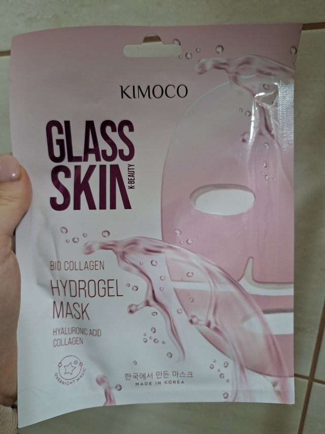 Kimoco Beauty Maska do twarzy w płacie, Glass Skin Hydrogel 