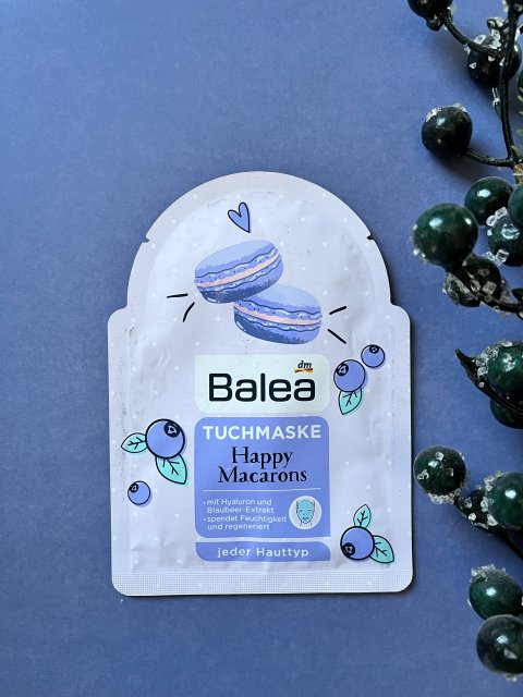 Balea Maseczka do twarzy w płacie, Happy Macarons