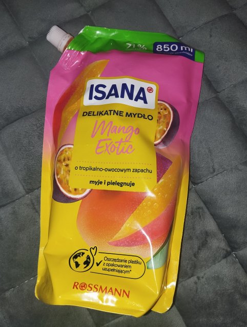 Isana Mydło do rąk w płynie, Mango Exotic