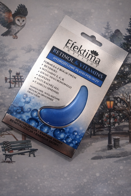 Efektima Retinol & Vitamins, Hydrożelowe płatki pod oczy, Z retinolem