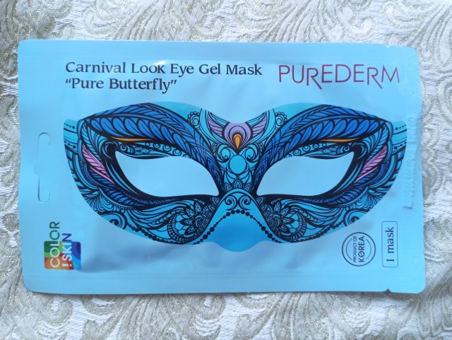 Purederm Maska na okolice oczu w płacie, Carnival Look Eye Gel Mask, Pure Butterfly