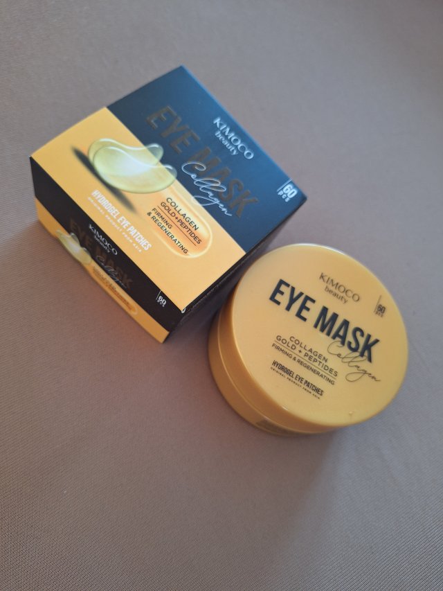 Kimoco Beauty Płatki pod oczy, Hydrożelowe, Collagen & Gold, Ujędrniająco-rozświetlające