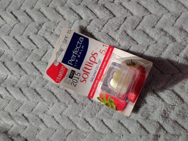 Perfecta Softlips Cube, Balsam do ust 5 w 1 SPF 15, Strawberry