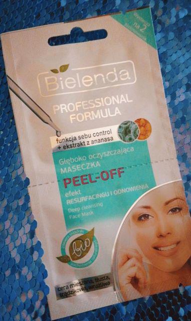 Bielenda Professional Formula, Maseczka do twarzy peel-off, Głęboko oczyszczająca