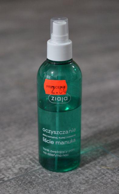 Ziaja Oczyszczanie, Liście Manuka, Tonik do twarzy, Zwężający pory