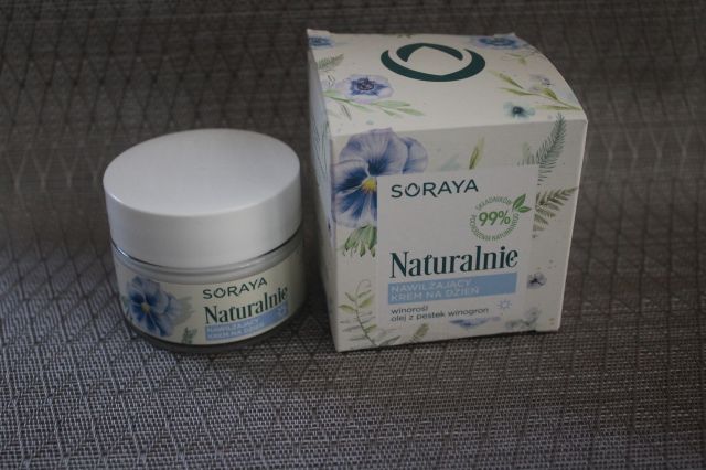 Soraya Naturalnie, Krem do twarzy, Na dzień, Nawilżający, Winorośl, Olej z pestek winogron