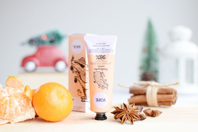 YOPE Krem do rąk, Mandarynka i malina