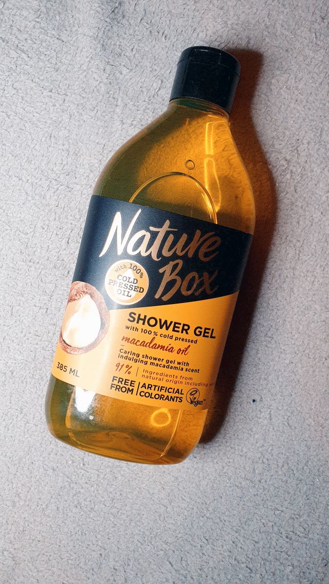 Nature Box, Żel pod prysznic, Olej makadamia