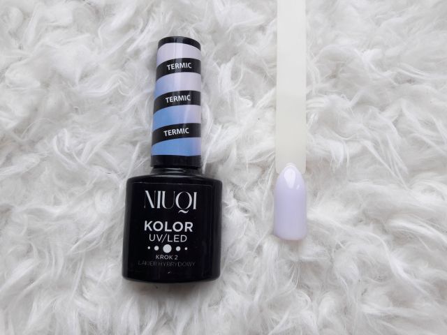 NIUQI Lakier hybrydowy, Termic, Niebieski