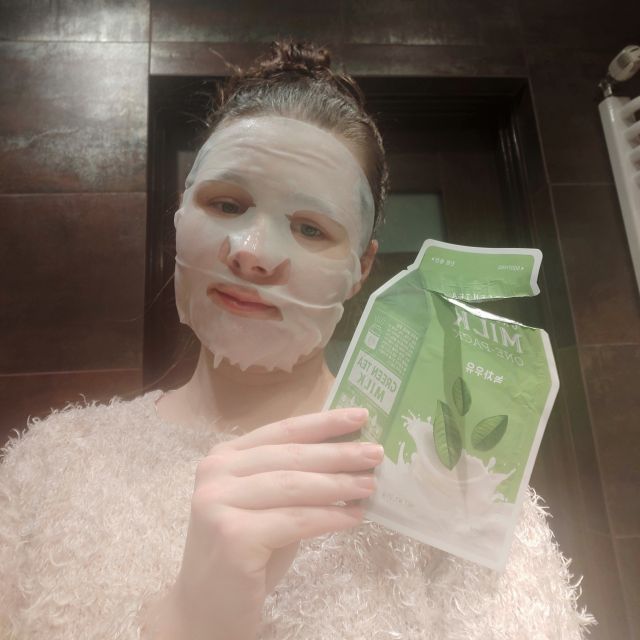 A'pieu Maska do twarzy w płacie, Green Tea Milk