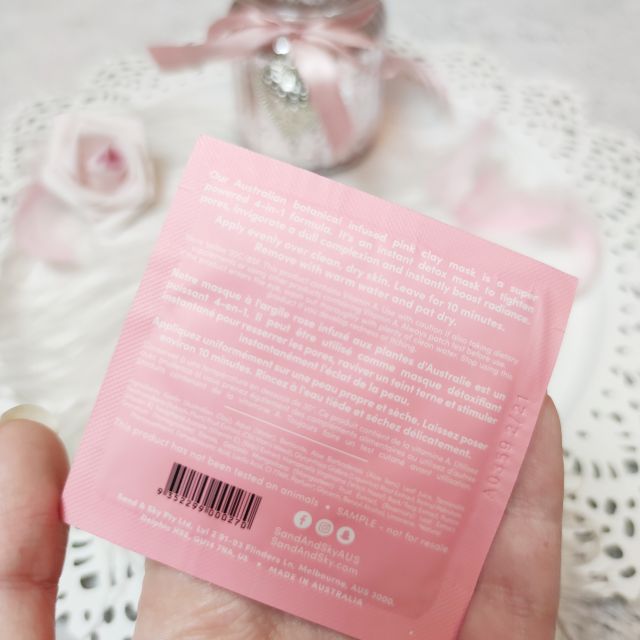 Sand and Sky Maska do twarzy z różową glinką, Australian Pink Clay