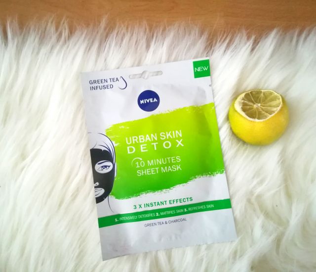 Nivea Urban Skin Detox, Maska w płachcie, Detoksykująca, 10-minutowa 