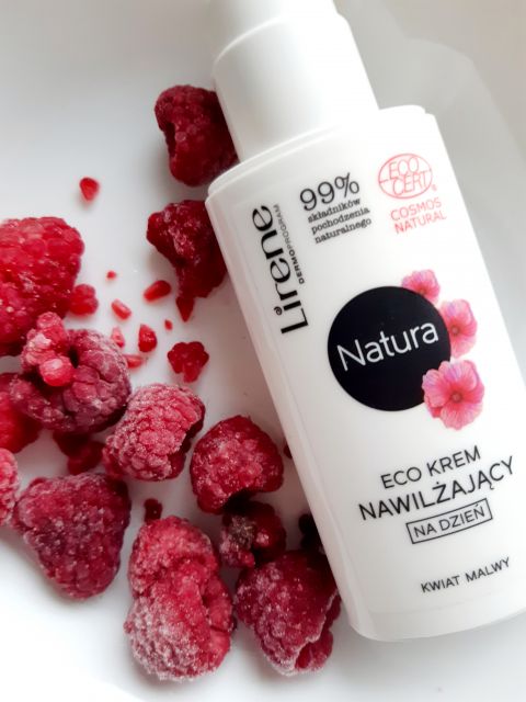 Lirene Natura, Eco krem do twarzy, Nawilżający, Na dzień, Organiczna malwa