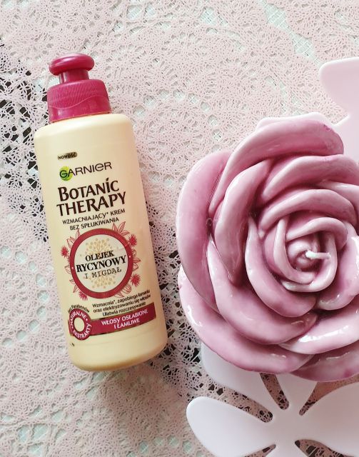 Garnier Botanic Therapy, Olejek rycynowy i Migdał, Krem do włosów, Wzmacniający, Bez spłukiwania