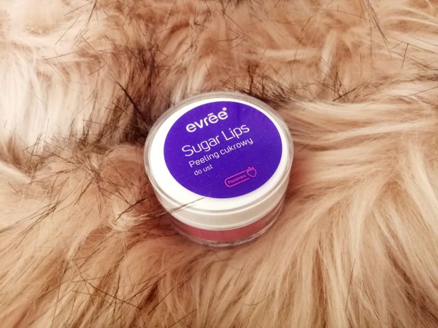 Evree Sugar Lips, Cukrowy peeling do ust, Poziomka