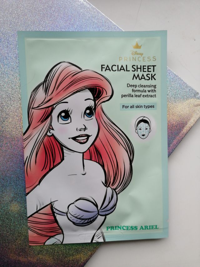 Disney Beauty & Care Maska do twarzy w płacie, Ariel