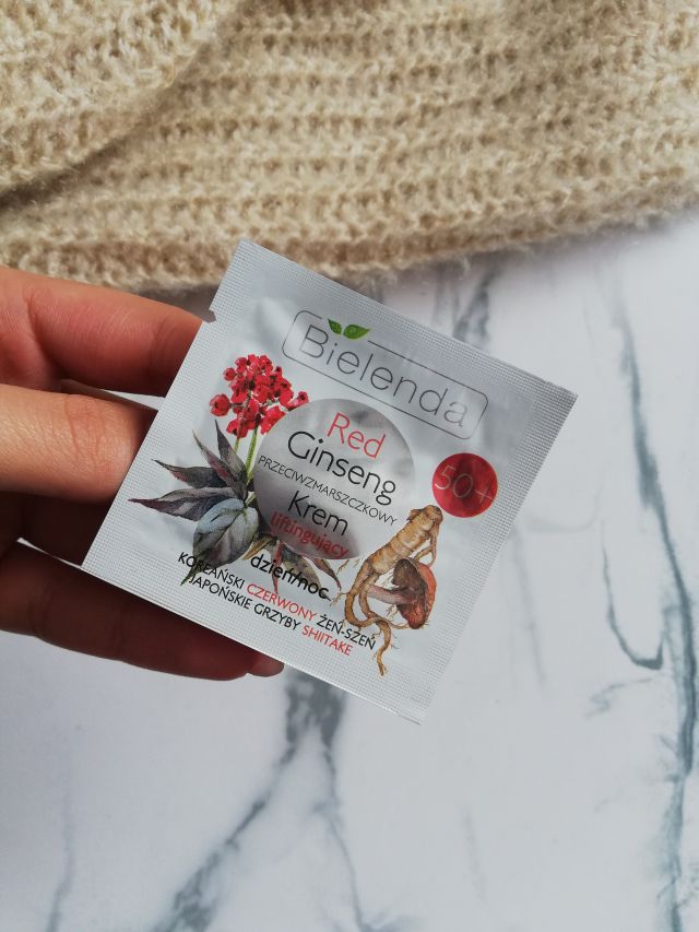 Bielenda Red Ginseng, Krem do twarzy na dzień i na noc, Przeciwzmarszczkowy, Liftingujący, 50+ data-recommend=