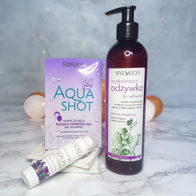 Fioletowe kosmetyki z denka