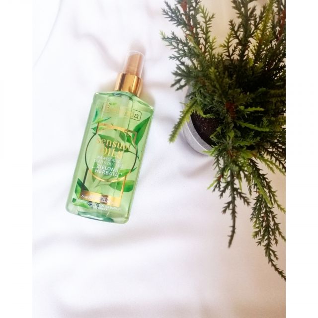 Bielenda Sensual Oils, Olejek do ciała, Nawilżający, Zielona herbata data-recommend=