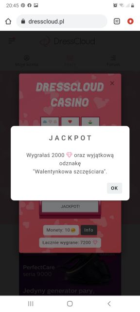 Walentynkowe kasyno DressCloud