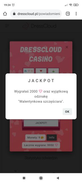 Walentynkowe kasyno DressCloud