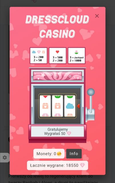 Walentynkowe kasyno DressCloud