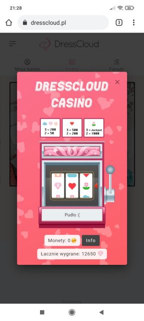 Walentynkowe kasyno DressCloud