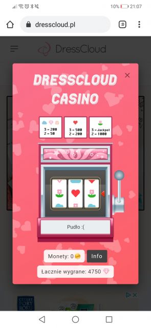 Walentynkowe kasyno DressCloud