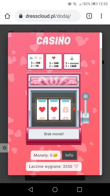 Walentynkowe kasyno DressCloud