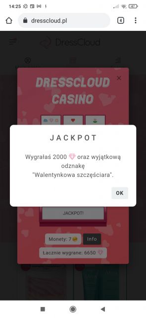 Walentynkowe kasyno DressCloud