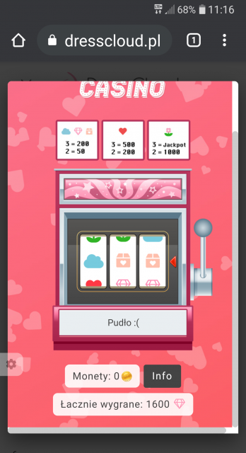 Walentynkowe kasyno DressCloud