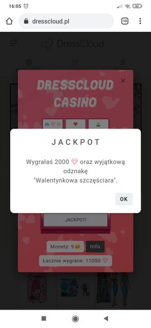 Walentynkowe kasyno DressCloud