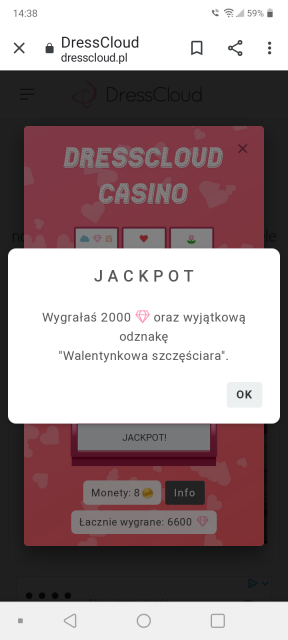 Walentynkowe kasyno DressCloud