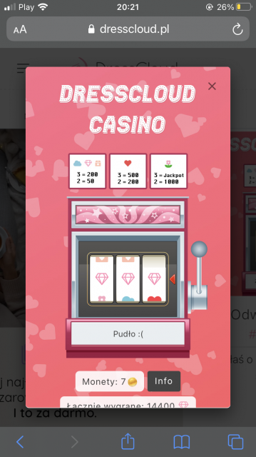 Walentynkowe kasyno DressCloud