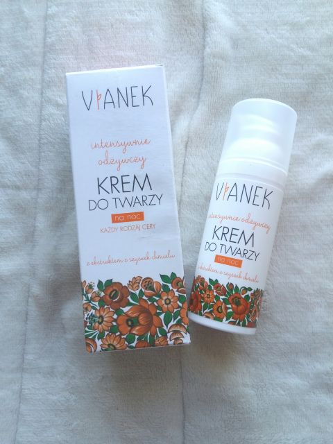 Sylveco Vianek, Krem do twarzy na noc, Seria pomarańczowa, Odżywczy data-recommend=