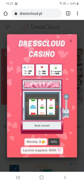 Walentynkowe kasyno DressCloud