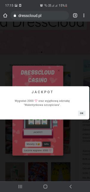Walentynkowe kasyno DressCloud